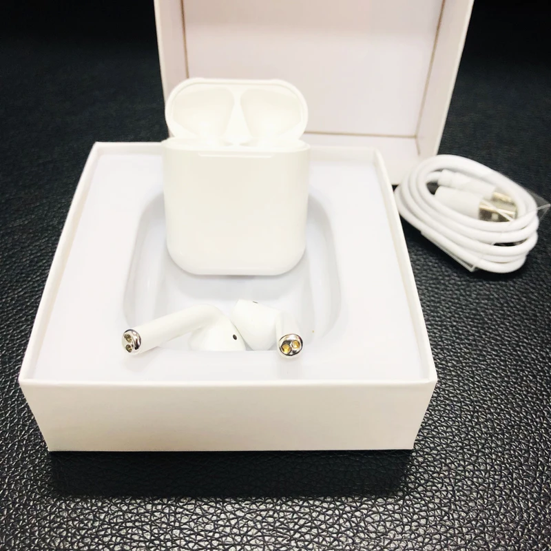 

i12 tws Bluetooth Earphone Wireless earphones Touch control Earbuds 3D Surround Sound Charging case for iPhone Android phon