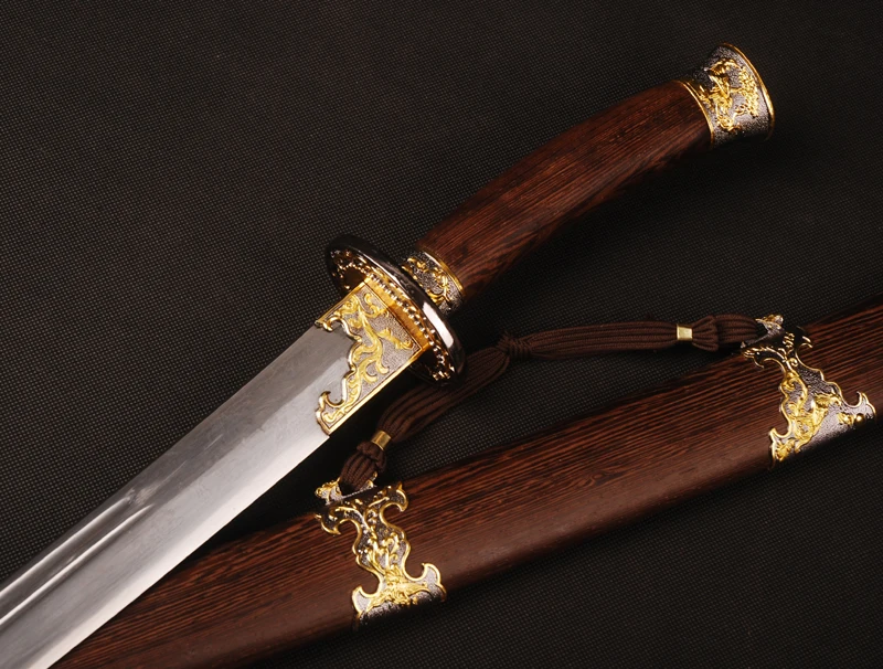 Подробные сведения о палисандр Сая китайская Династия Цин Тип меч сложенный стальной нож винтажное украшение дома