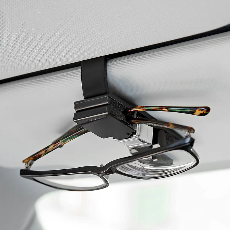 

Car-styling Double Sunglasses Fastener Clip Bill Card Note Holder for Mercedes Benz A C E GLK ML Class