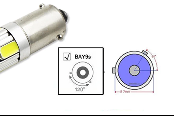 IJDM высокое Мощность H21W BAY9s 120 градуса CRE'E светодиодный объектив лампы для резервного копирования или Автомобильные стояночные огни, основание: h21w, bay9s белого цвета-красный, желтый, 12V