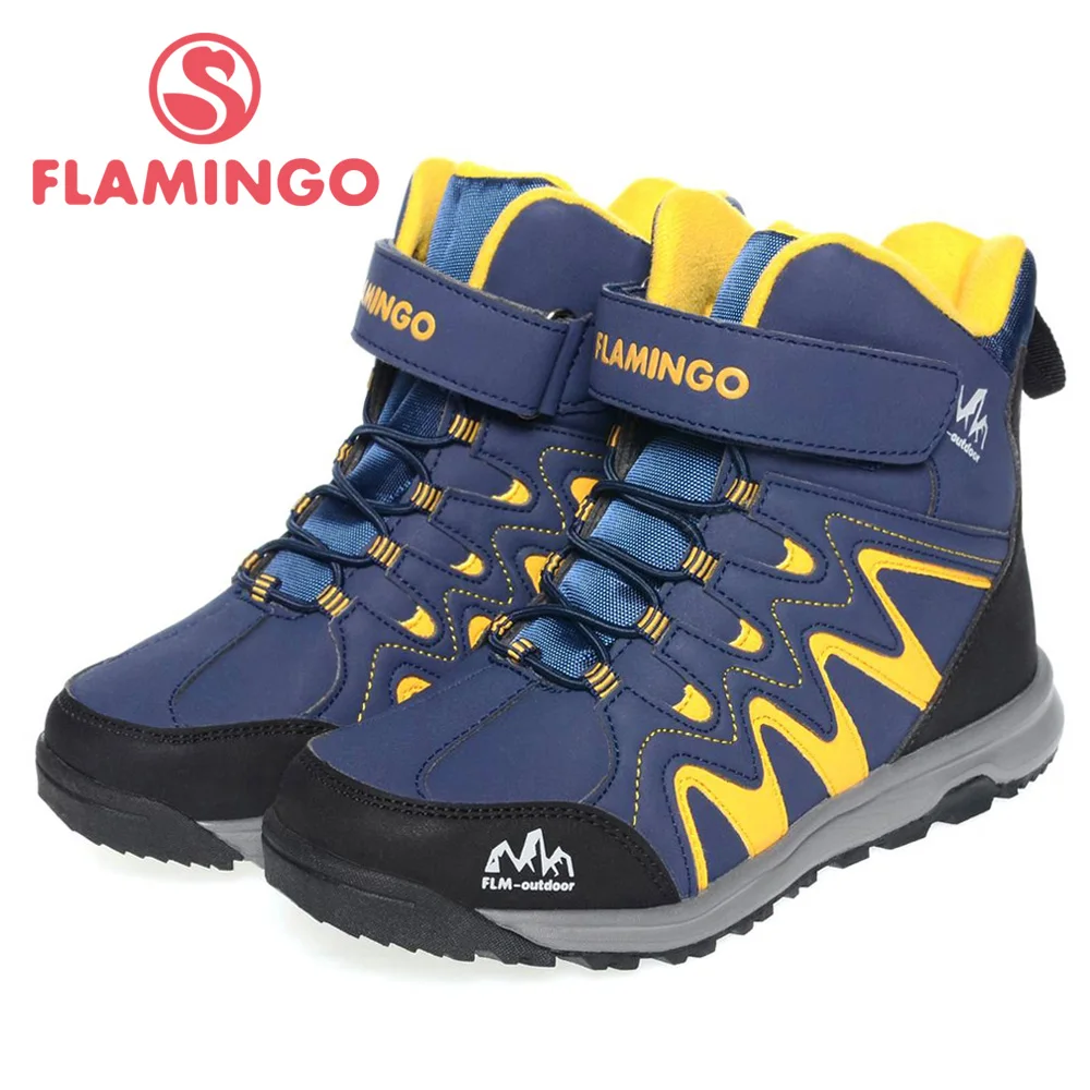 

FLAMINGO high quality fashion winter children's shoes for boy 2015 new collection anti-slip snow boots 52-NC423