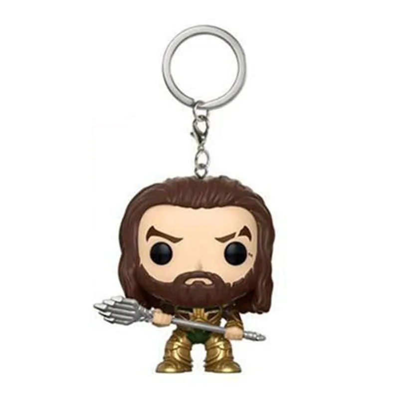 Pop-Super-Hero-Justice-League-Aquaman-Maleficent-Friday-the-13th-Jason-Keychain-Key-Ring-Alloy-Car
