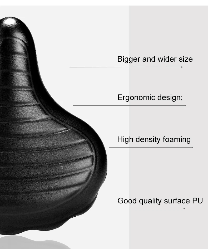 wide bicycle saddle