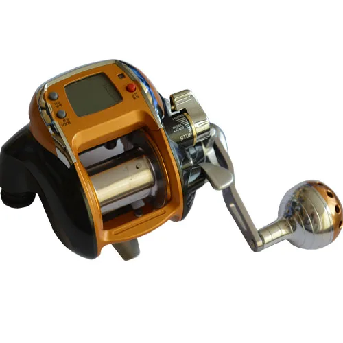 Made in Korea, silver star card, electric fishing reel, digital display