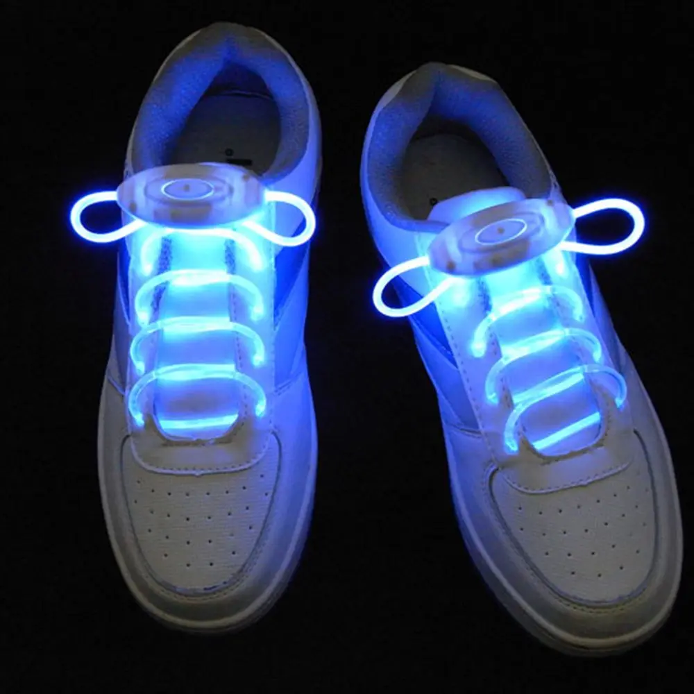 

2Pcs LED Shoelaces Flash Light Up Glow Stick Strap Shoe Laces Disco Party Hot Led Shoelaces with Battery (NOT INCLUDED)