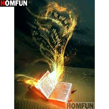 

HOMFUN Full Square/Round Drill 5D DIY Diamond Painting "Cartoon book" Embroidery Cross Stitch 5D Home Decor Gift A14368