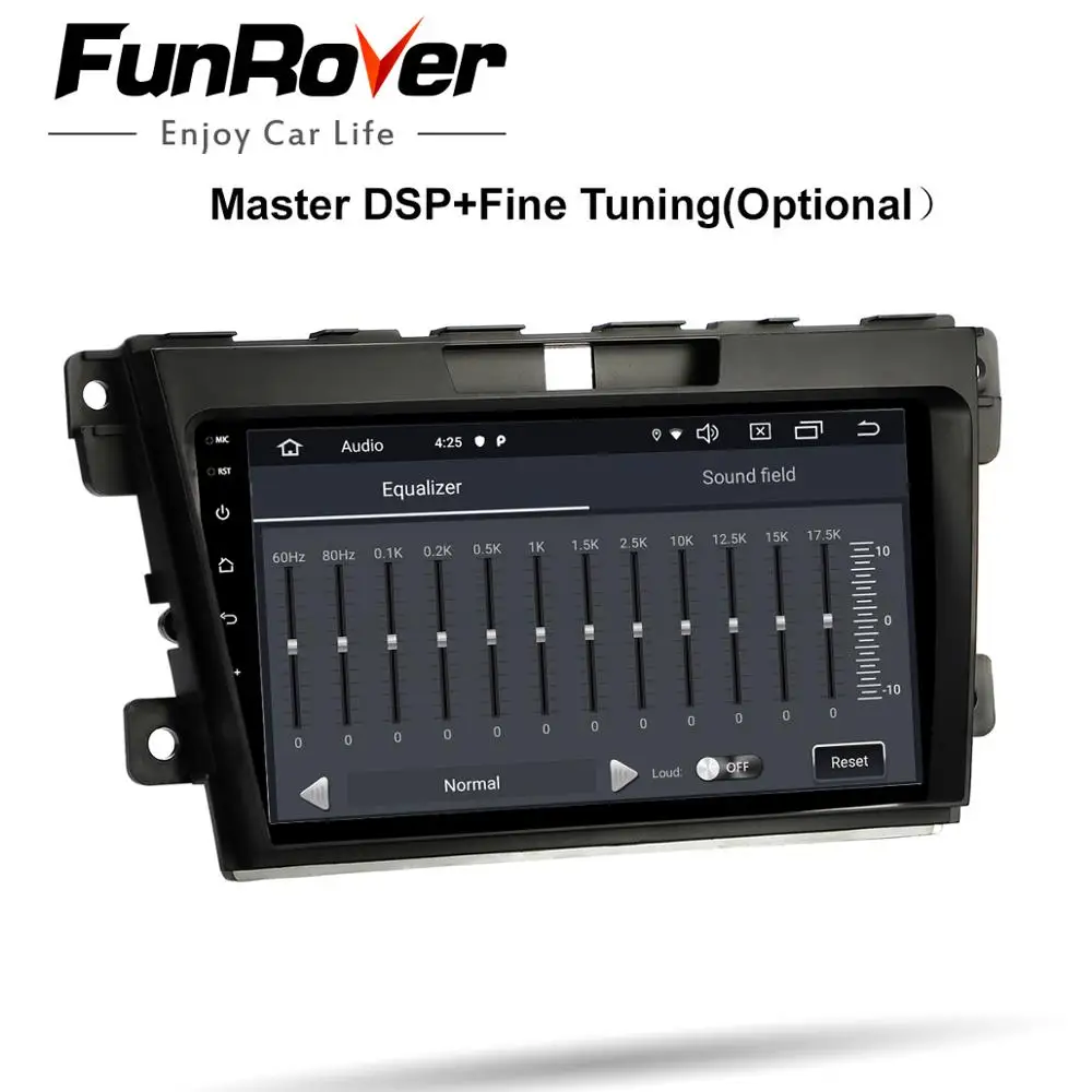 Excellent Funrover 2.5D+IPS 2 din Car Multimedia player android 9.0 car dvd  stereo radio For Mazda CX7 CX 7 CX-7 2008-2015 gps navigation 4