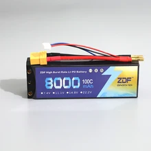 ZDF RC автомобиль липо 2 s 2 P 7,4 В 8000 мАч 100C Max 200C Жесткий Чехол для самолета автомобиль Traxxas RC поддержки грузовик оптовая продажа