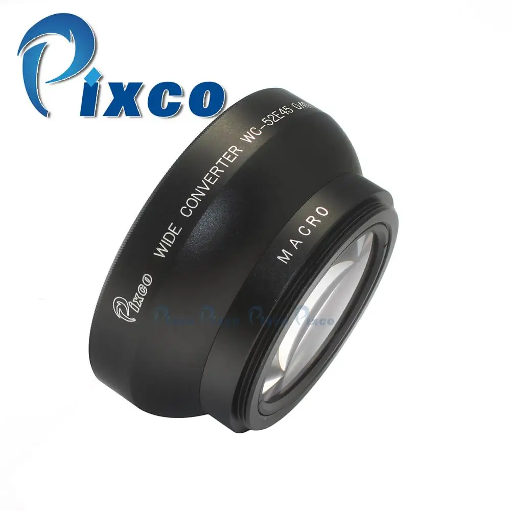 Pixco 52mm 0.45x Wide-Angle Lens With Macro Lens For Camera Lens with 52mm Filter Thread High Definition Digital