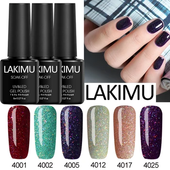 

LAKIMU 2019 Cheap 3pcs Neon Nail Gel Soak Off Bling Glitter Nail Semi Permanent Off White Lucky Nail Art Primer UV LED Gellak