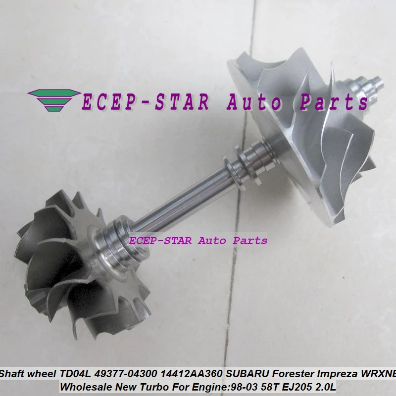 ph Turbo rotor assembly shaft wheel TD04L-13T-6 49377-04300 14412-AA360 For SUBARU