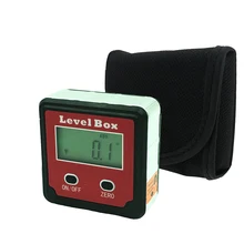 Красный прецизионный цифровой транспортир Угол finder уровень коробка Цифровой Инклинометр Угол измерительный инструмент с магнитной основой портативный