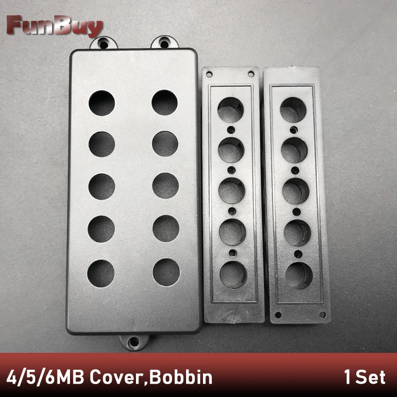 

1Set 4/5/6 Strings Electric Guitar Pickup Cover/Lid/Shell/Top Humbucker Electric Guitarra Bass Pickup Case with Bobbin
