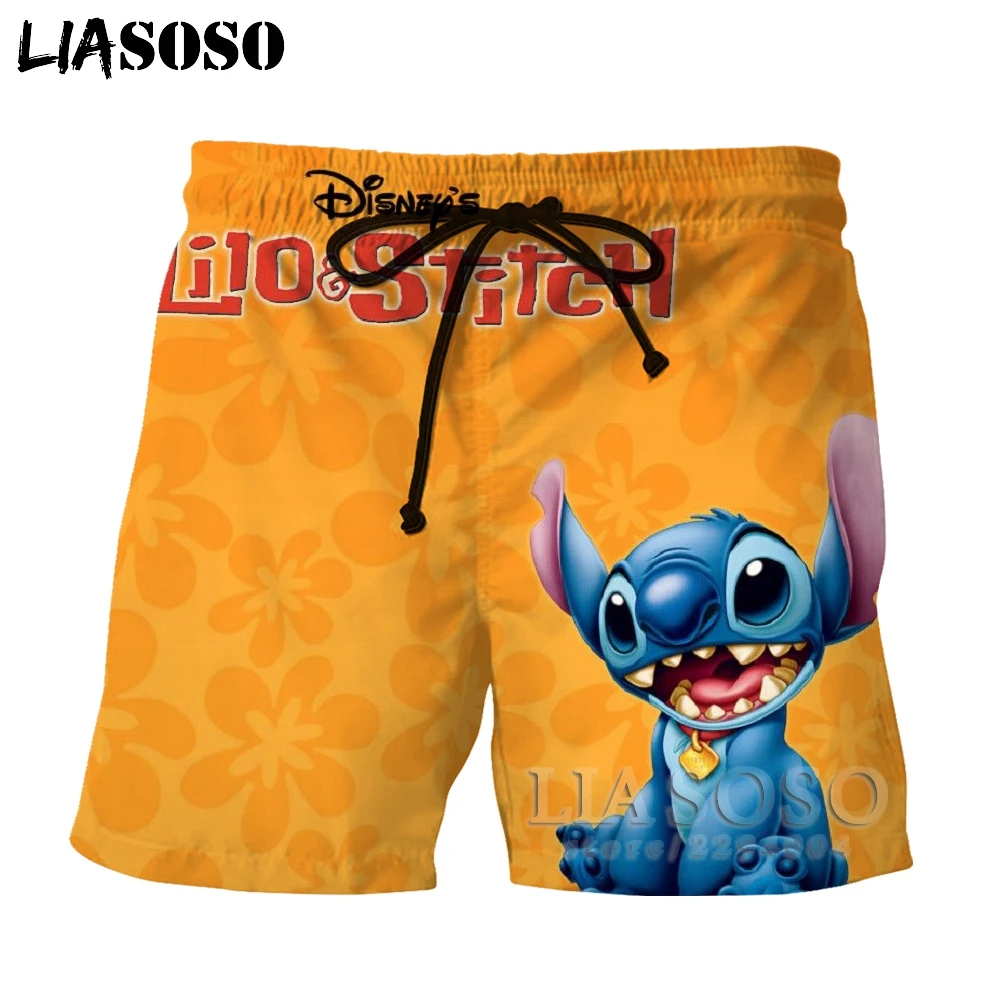 LIASOSO Лило и Стич Шорты животных 3d печати Косплей peluche Camisas Hombre Harajuku о образным