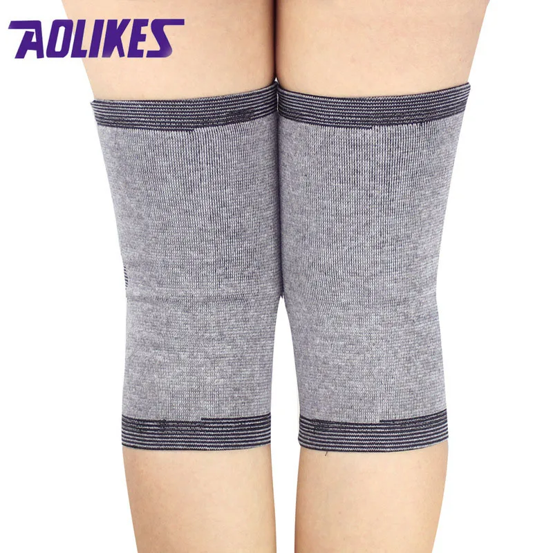 2 шт. бамбуковые эластичные наколенники для волейбола|knee high sport socks|knee pads salepadded bike