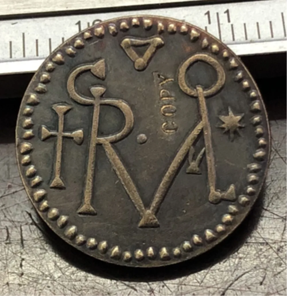 

792-806 Years Benevento(Lombard Kingdom) 1 Denaro-Grimoad III Copy Coin