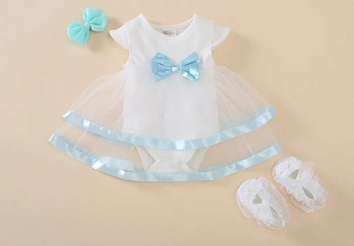 В стиле принцессы Детские платья для новорожденных девочек на крестины летние шорты белый кружевной комбинезон с оборками Платья для