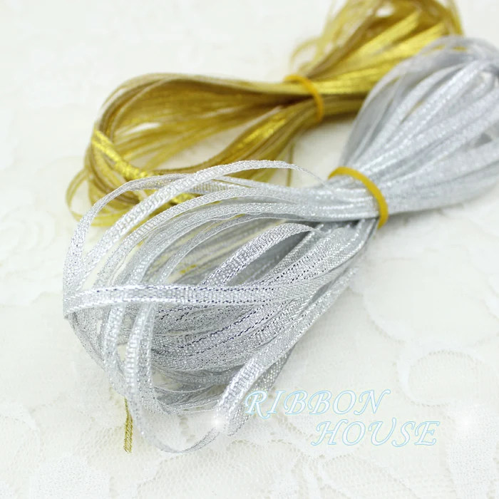 Polyester Organza Ribbon (40 meters/lot)1/8''(3mm) Polyester Organza Ribbons Christmas Packaging