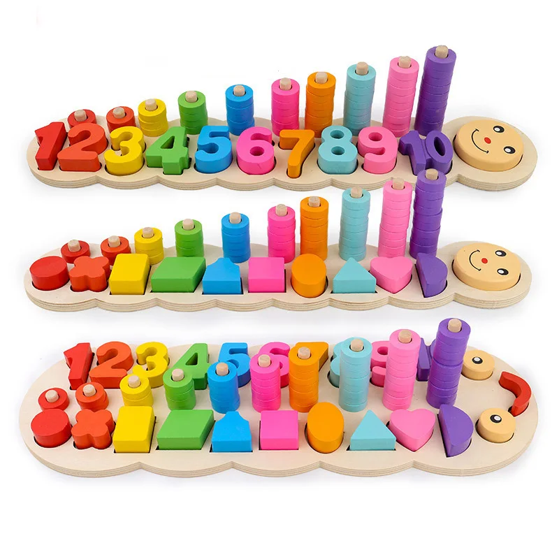 Montessori Toys Educational Wooden Toys for Children Early Learning Geometric Shape Cognition Math Matching Teaching Aids Montessori Toys Educational Wooden Toys for Children Early Learning Geometric Shape Cognition Math Matching Teaching Aids