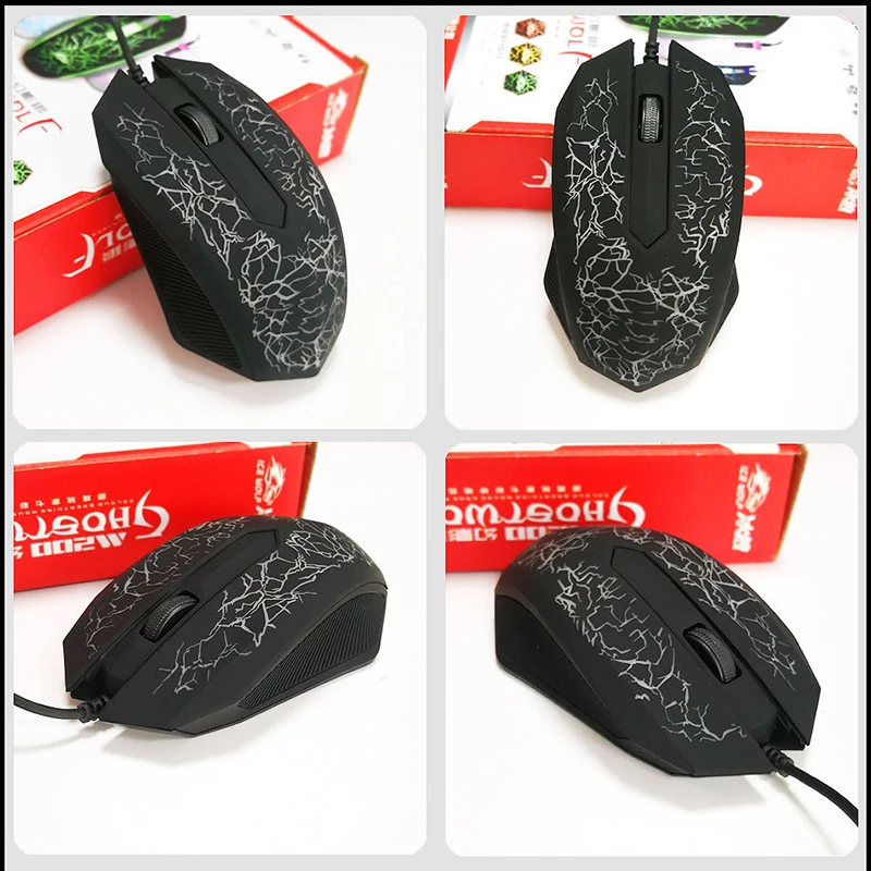 KOOYUTA продвижение специальная форма 3 кнопки USB Проводная светящаяся геймерская