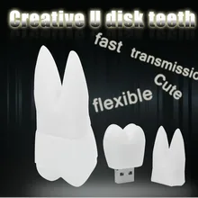 stylish PVC Teeth shape model usb 2.0 interface 4GB 8GB 16GB Simulat Tooth USB Flash Drives