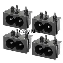 2.5A 250VAC IEC320 C8 печатного монтажа штекер входной разъем адаптера