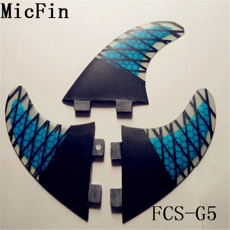 Micfin quillas surf вафельная fcs плавники стекловолокна досок для серфинга плавники три ребра размер M-G5