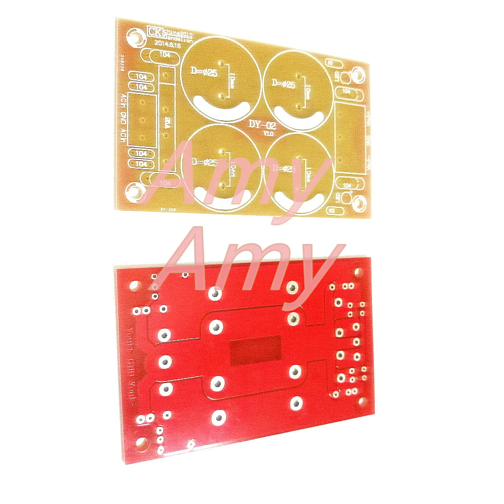 10 шт./лот [PCB пустая панель] Положительный и отрицательный напряжение, двойной мощность, усилитель мощности, аудио выпрямитель, фильтр, мощность доска