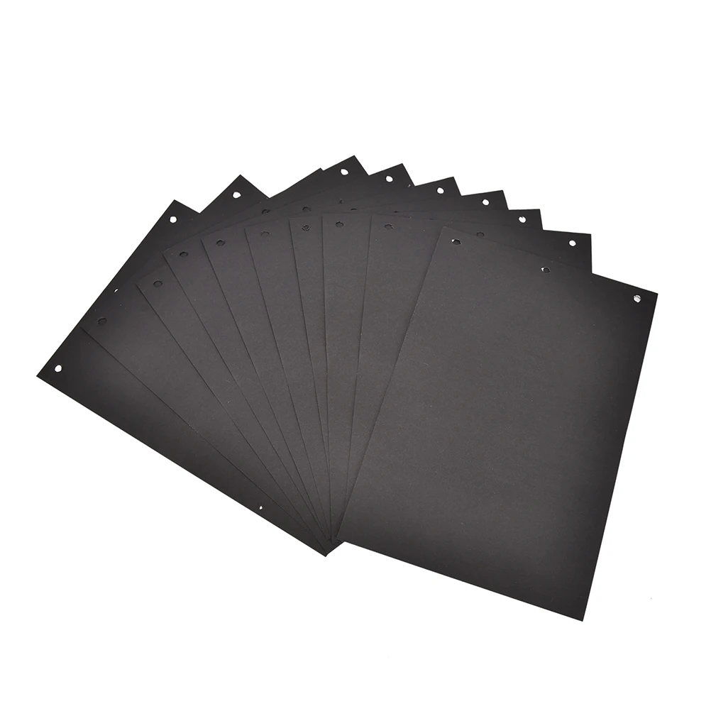 

10 sheets Scrapbook Paper Crafts Inner Sheets Black Card Handmade Inside Pages Extra Sheets for DIY Photo Album 18x26cm