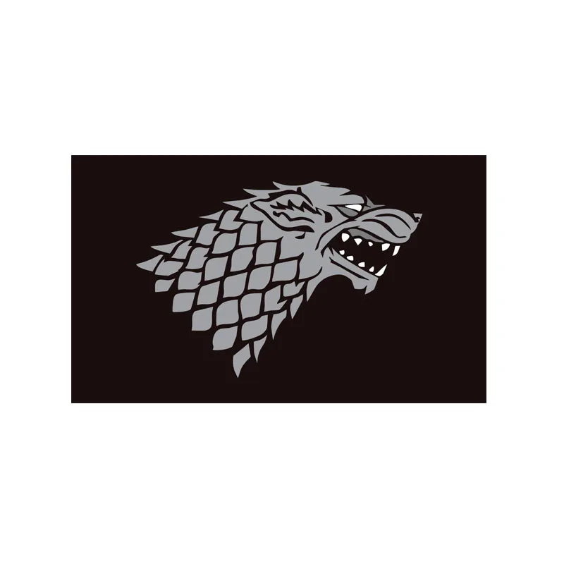 

Game Of Thrones Stark Flag 3*5 ft 90*150 cm 100 d polyester Flying