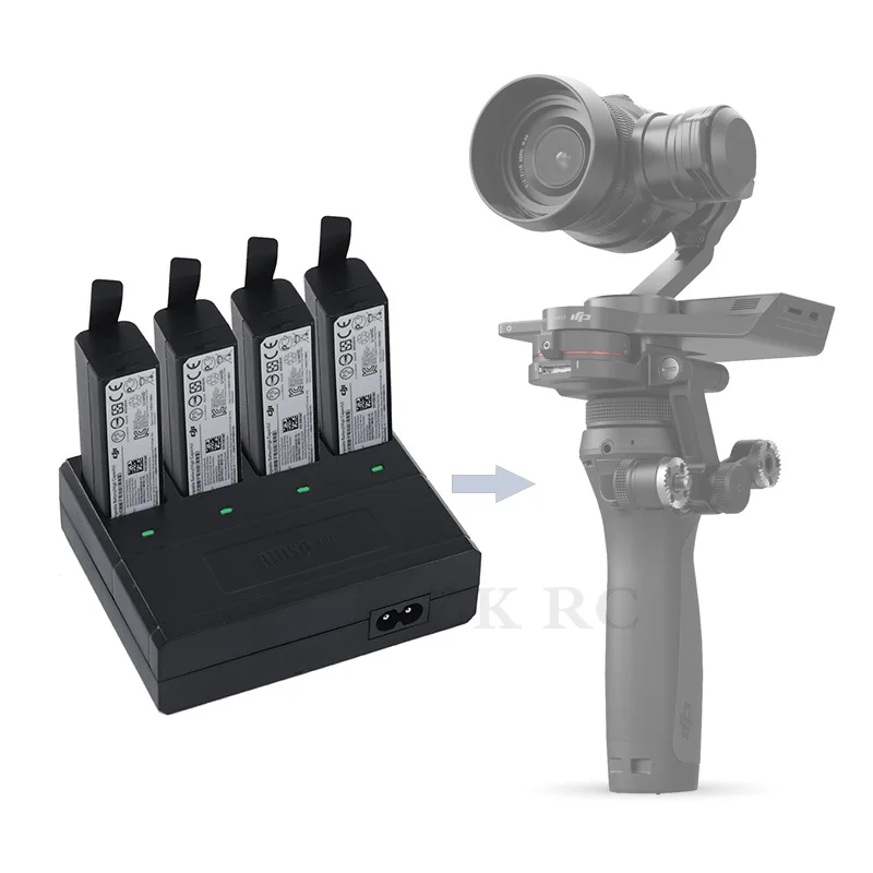 Зарядное устройство с 4 портами для DJI OSMO PRO / RAW + Портативный карданный