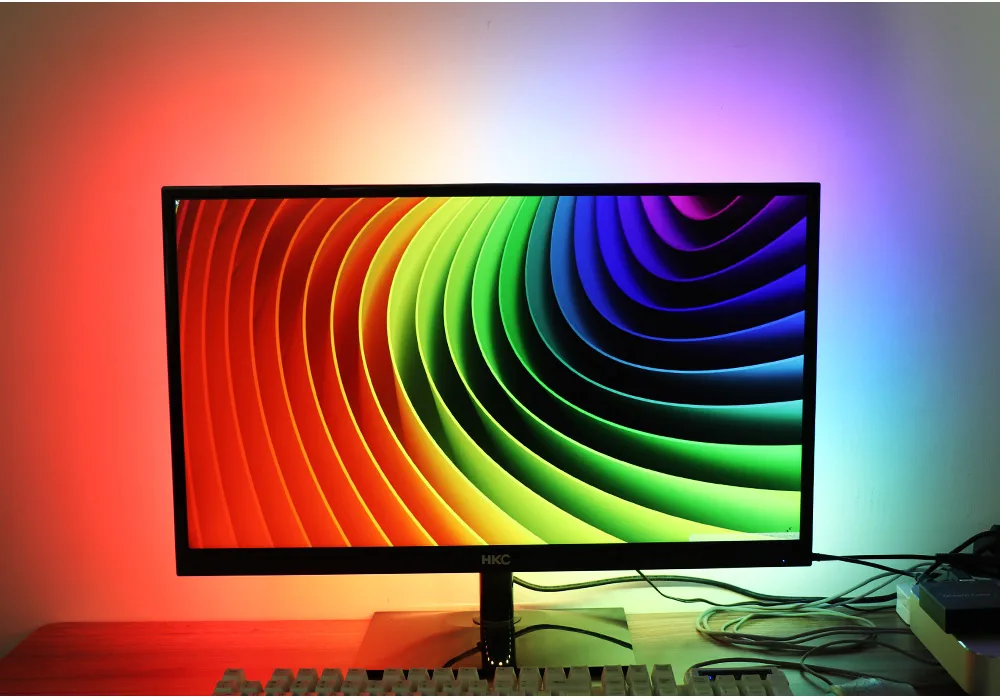 rgb sonho cor ws2812b tira para tv