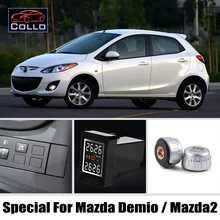 Auto TPMS For Mazda 2 Mazda2 Demio / Tire Pressure Monitoring System Of External Sensors / Embedded Installation DIY So Easy