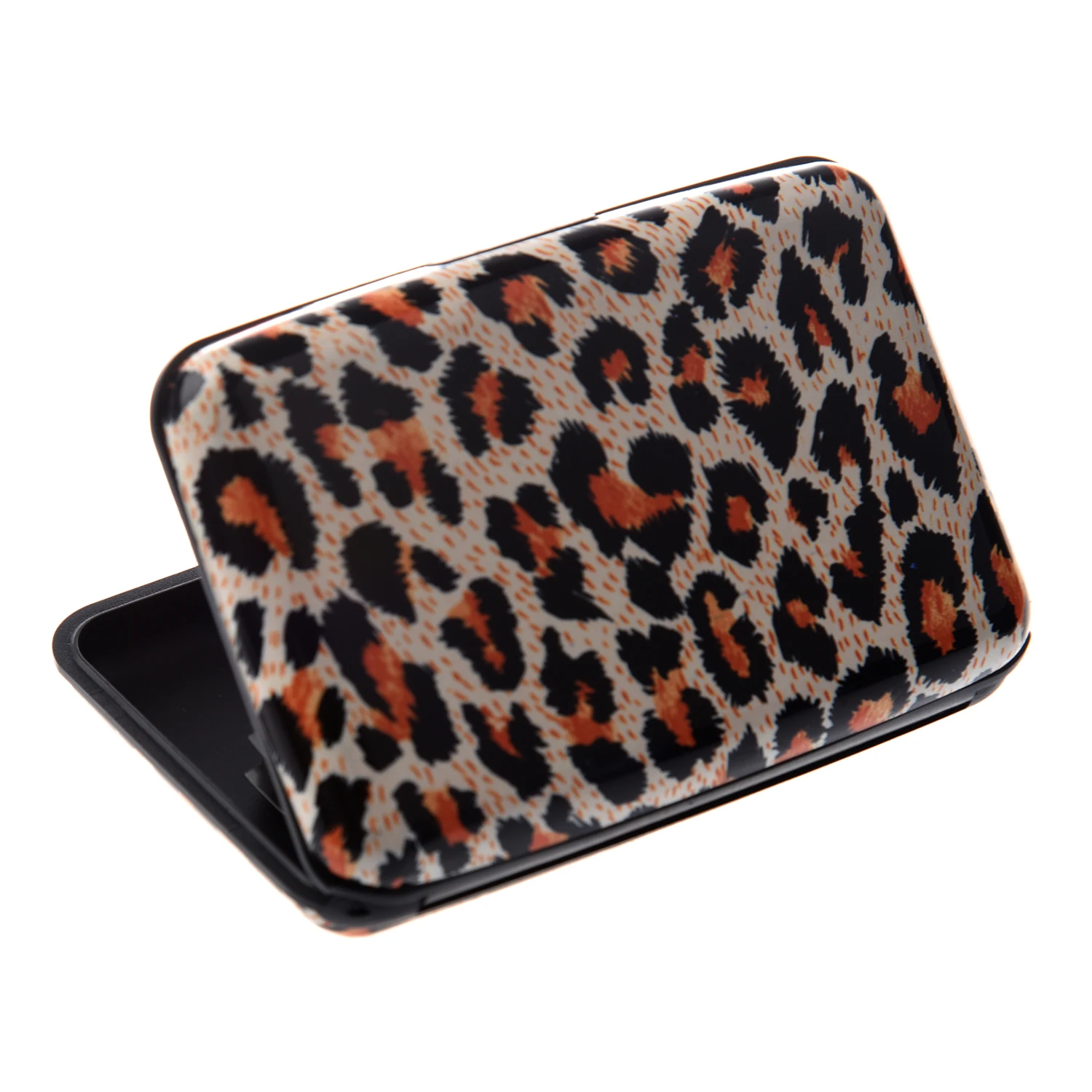 

2018 NEW Metal Aluminum Business ID Credit Card Case Wallet - Yellow leopard