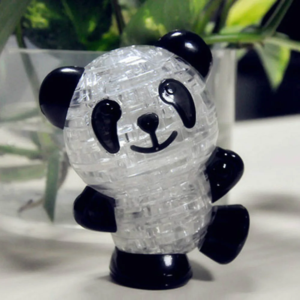 3D Кристалл Панда головоломка игрушка DIY Aniaml панда собранная модель