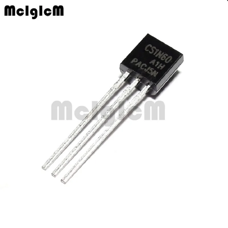 MCIGICM 10 шт. CS1N60 1N60 TO 92 N Channel Power MOSFET 0.8A 600 в|n-channel power mosfet|1n60 mosfetmosfet 10pcs |