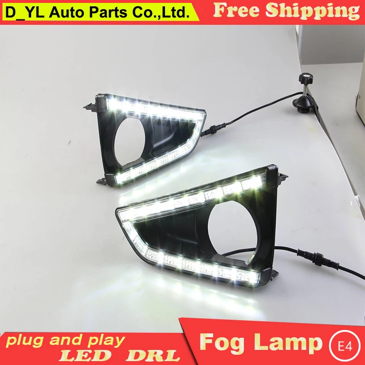 

Car styling For Toyota Reiz 2013-2015 LED DRL For Reiz High brightness guide LED DRL led fog lamps daytime running lights