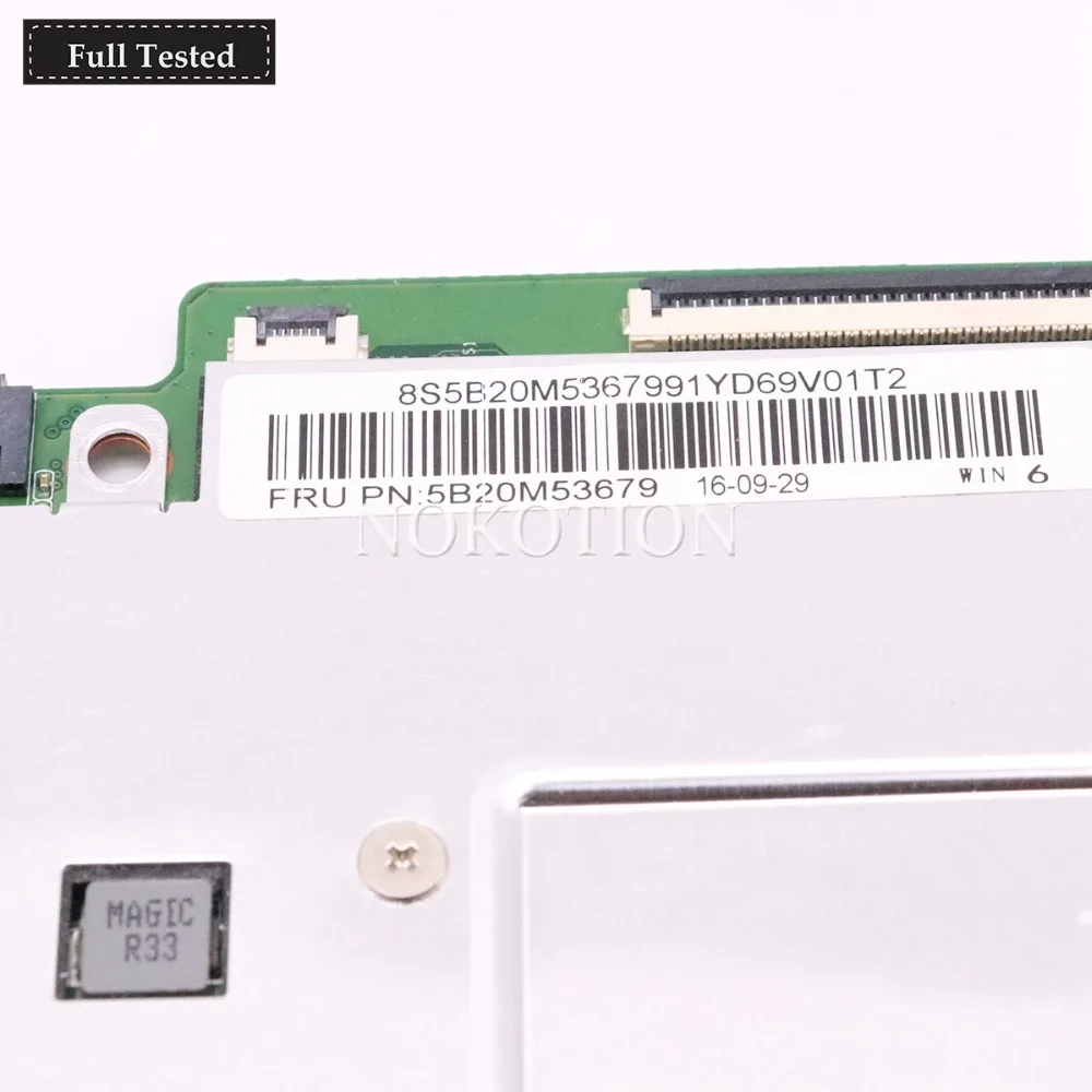  NOKOTION Main board For Lenovo Ideapad 110-11IBR 110S-11IBR Laptop Motherboard 5B20M53679 32GB SSD 