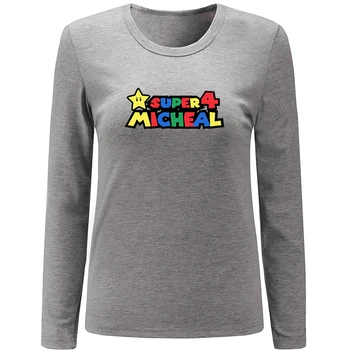 

Super cousin Number My favorite prince is my Husband Gray Design Women's Lady Print long sleeves T-Shirt Graphic Tee
