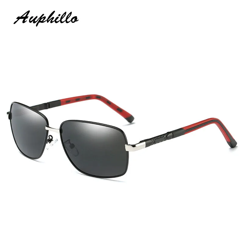 AUPHILLO Для мужчин Винтаж Алюминий поляризованных солнцезащитных очков Классический бренд солнцезащитные очки покрытие линз вождения