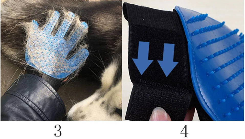 Перчатка для кошек, уход за кошками, собачья шерсть, щетка для удаления волос, гребень, перчатка для домашних животных, для чистки пальцев, массажная перчатка для животных