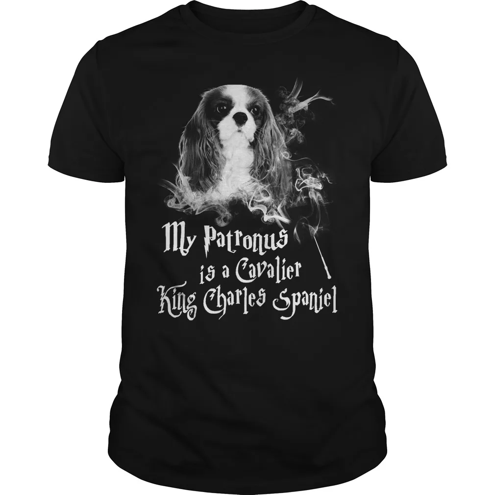 

Men Short sleeve tshirt My patronus is a cavalier king charles spaniel cool Women t-shirt