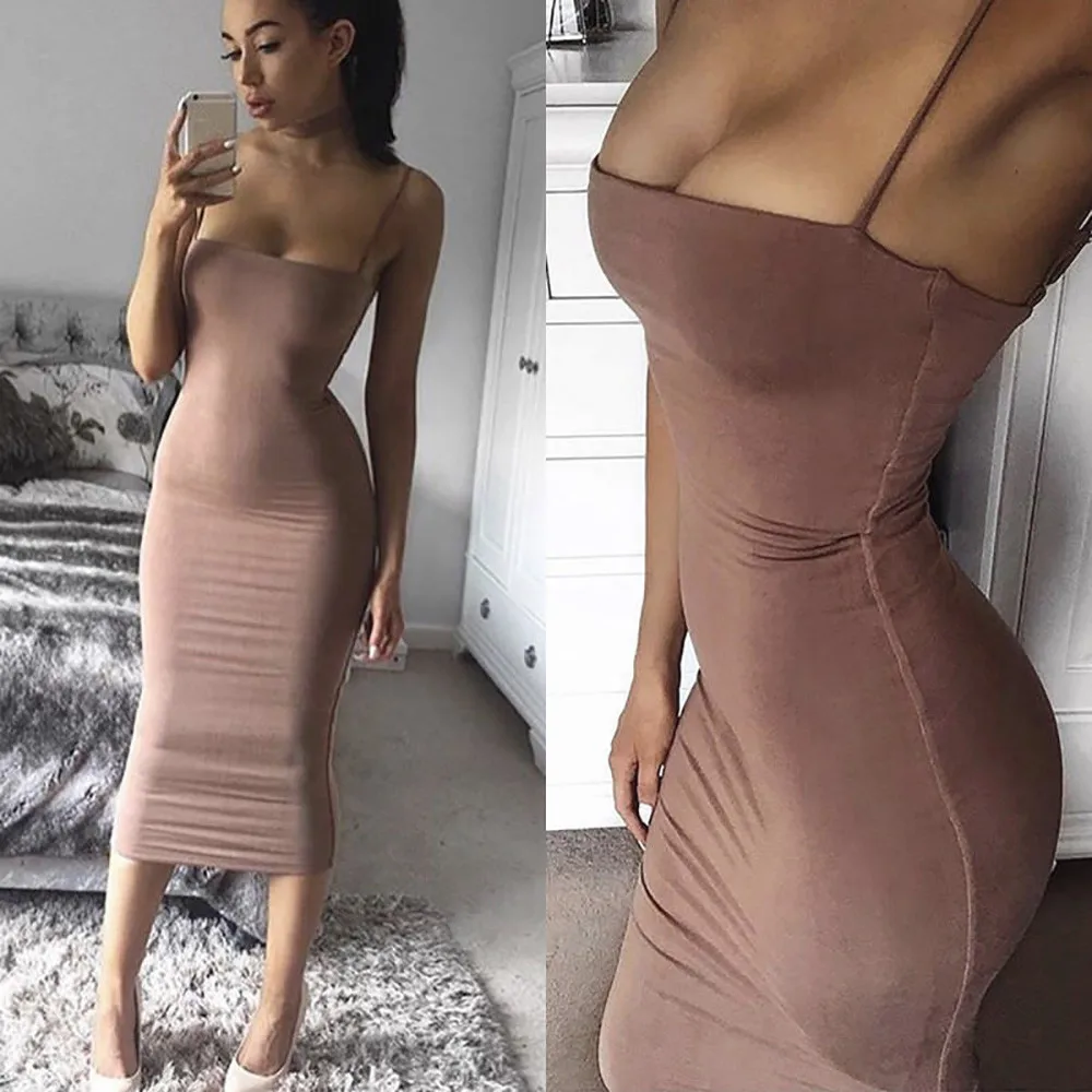 

Double Layers Cotton Bodycon Dress Women Summer Dress Midi Tight Party Long Dress Sexy Club Slip Dresses Vestido #0613