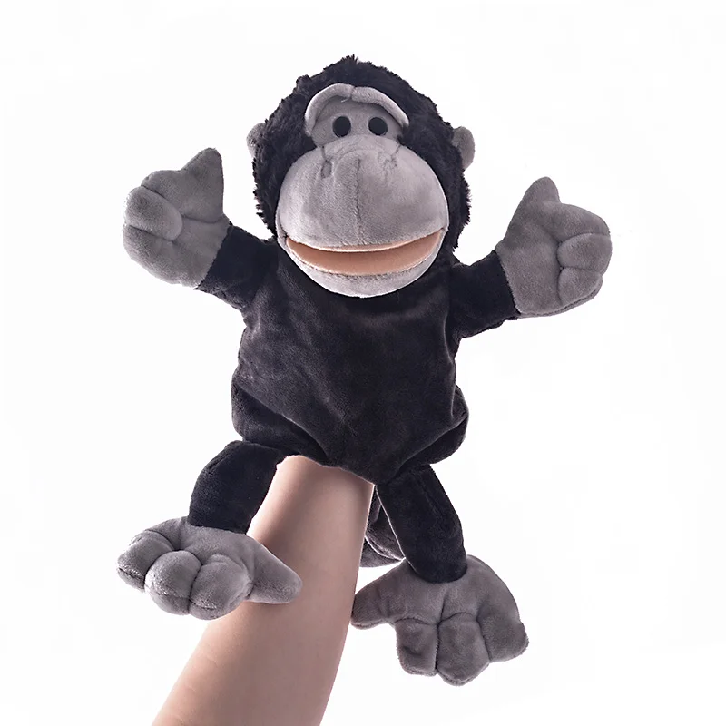 

New Arrival Hand Puppets Monkey Plush Velour Animals Hand Puppets for Kid Child Gifts Learning Aid Toy Wholesale
