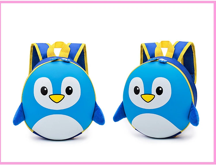 Новая ЕВА пингвин Школьный Дети Рюкзаки жесткий рюкзак для квадрокоптера прекрасный мультфильм мини Детская сумка через плечо милая сумка