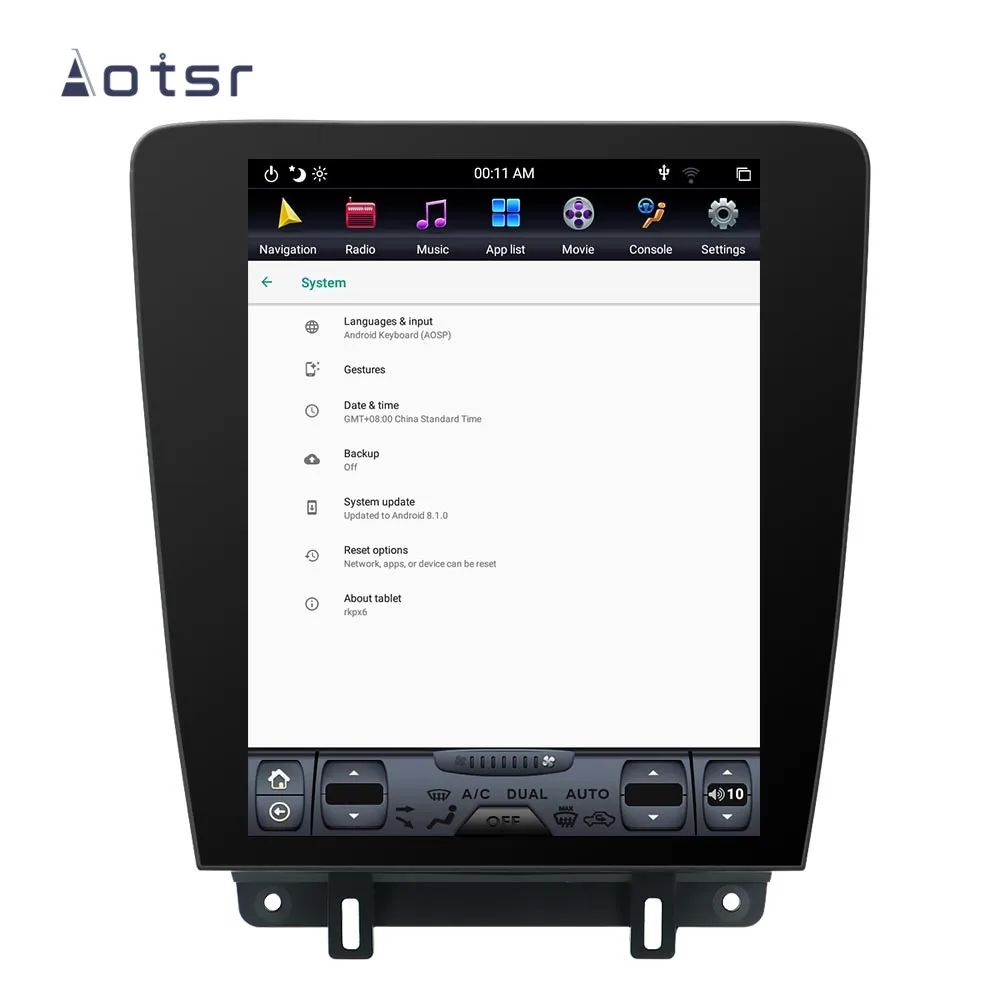Cheap Android 8.1 Tesla style CD DVD multimedia player GPS navigation for Ford Mustang 2010-2014 car radio player for Auto stereo unit 4