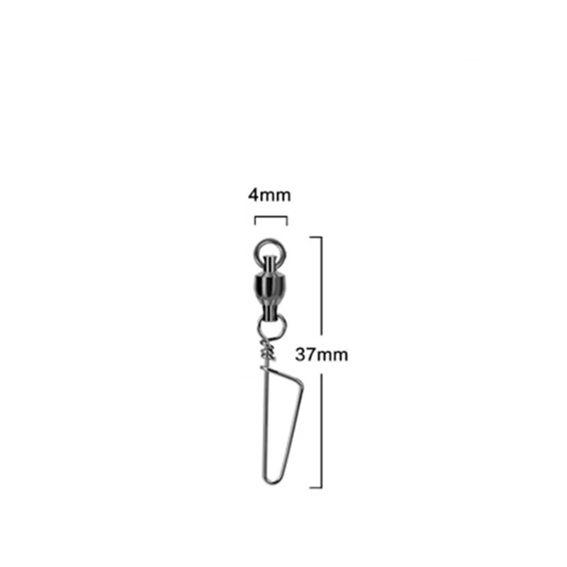 Bearing Swivel Fishing Connector Rolling Coastlock Snap Ball Stainless steel Rotatable Accessories Tool Catching - Цвет: 2