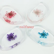 100 шт./лот силиконовые в форме цветка пуф для макияжа мягкий гелеобразный чехол пуф для макияжа прозрачный силиконовый безупречный косметическая губка желе пуховка для пудры