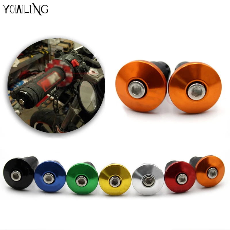 

7/8" Universal Motorcycle Handlebar CNC Aluminum Motorcycle Part Handle Hand Grips Bars Ends For Hyosung GT650 KTM 690 Duke
