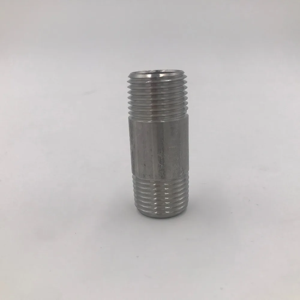 

Stainless Steel 304 1/2"NPT Nipple - 2"L Pipe Fitting Homebrew Hardware